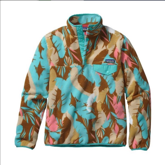Patagonia Tops - Patagonia Womens’ Synchilla Snap-T Fleece Pullover Feather Dance Brown Bear